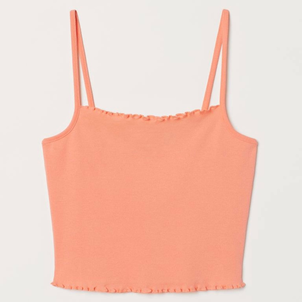 Orange cropped cami🦋
